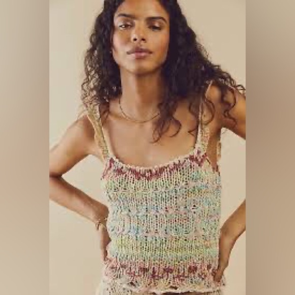 Free people palmetto knit tank